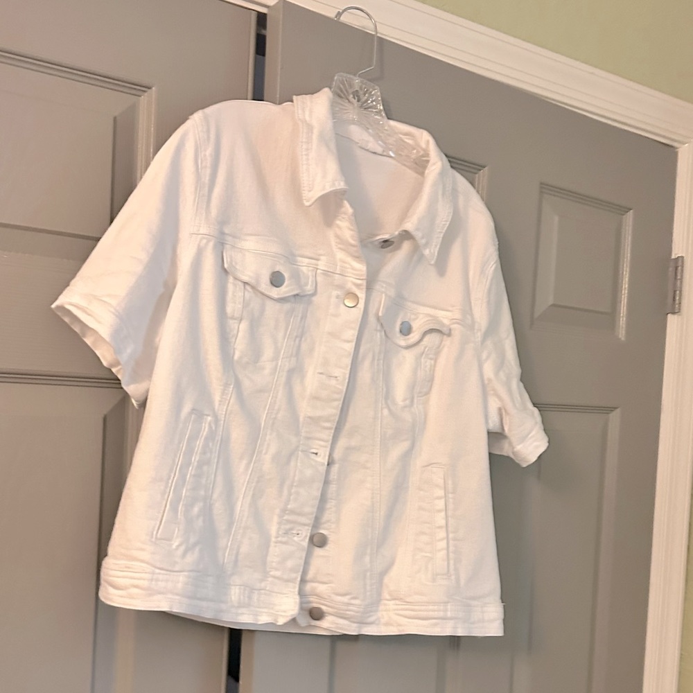 White Westport denim jacket xl